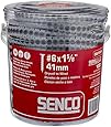 Senco 06A162P DuraSpin Number 6 by 1-5/8-Inch Drywall to Wood Collated Screw (1,000 per Box)