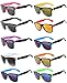Vintage Two Tone Sunglasses Smoke Lens Classic Retro Style (10_Pack - Smoke_Lens_Mirror_Lens, Smoke)