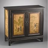 Two-Door-Cabinet-Oriental-Lady-Design-In