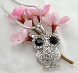 Silver Toned Owl Necklace - Ideal Gift For Mother Day, Anniversary, Engagement, Wedding, Birthday, For Her