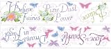 RoomMates RMK1515SCS Disney Fairies Glitter Phrases Peel & Stick Wall Decals