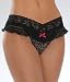  : Hanky Panky Animal Print Ruffled Thong Panty