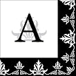 Monogram Regalia Cocktail Napkins