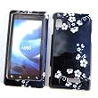 Motorola DROID 2 A955 (Verizon) Snap On Protector Hard Case "Midnight Flowers" Design