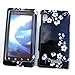 Motorola DROID 2 A955 (Verizon) Snap On Protector Hard Case "Midnight Flowers" Design