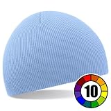 Beechfield Beanie > 10 Colours” /></a></p>
<ul>
<li>100% Soft-Feel Acrylic</li>
<li>Soft Rib Knit</li>
<li>One Size Fits All</li>
</ul>
<p>100% Soft-Feel Acrylic with Soft Rib Knit. One Size Fits All.</p>
<p><div style=