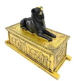 Coffret &agrave; bijoux "Egypte Ancienne" dor&eacute; noir