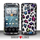 Rubberized Silver Black Pink Purple Blue Green Colorful Leopard Snap on Des ....