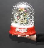 Weihnachtsdeko Schneekugel inkl. eingebautem Ventilator und Jingle Bells Musik