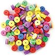 Krafty Kids: Fun Foam Assorted Fiesta Beads 8mm 88/Pkg-Round