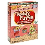 Healthy Times Premium Organic Teddy Puffs Finger Food or Cereal for Toddlers, Apple Cinnamon, 5.5-Ounce Boxes (Pack of 12)