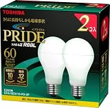 TOSHIBA �ͥ��ܡ���Z�ꥢ��PRIDE A�� 60W������ ���� 2�ĥѥå� EFA15EN/10-PD-2P