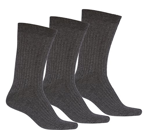 Sakkas Men's Socks - 10-13 - Grey 3-pack