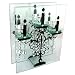 9.75 inch Clear Glass Gothic Candelabra Design Home Décor Tea Light Votive Candle Holder