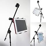 ChargerCity Music Mic Microphone Stand Tablet Mount with 360&deg; Swivel Adjust Holder for Apple iPad Pro Air Mini Google Nexus Samsung Galaxy Tab 7 8 10 12 Surface Pro/Book (iPad & Stand is not included)