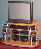4D Concepts 08390 TV/DVD Cart - Beech/Metal
