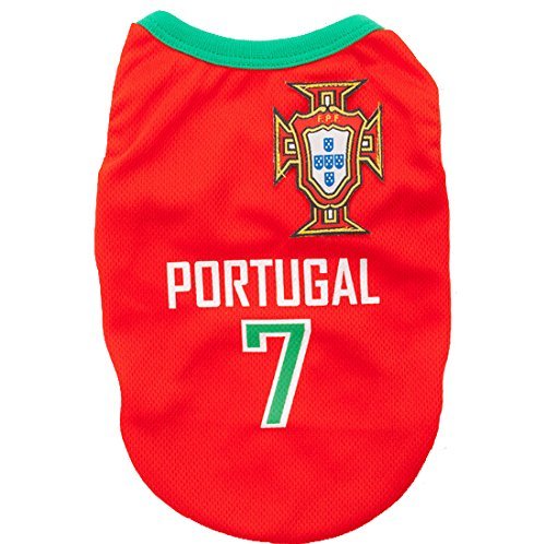 Animally® Portugal Trikot für Hunde – EM 2016 – Germany – DOG – PET – CLOTHES – SHIRT – KLEIDUNG (L)