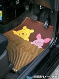 くまのプーさん＆ピグレット ラバーフロアマット フロント用カーマット ブラウン