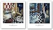 Bano Azul and Bano Rojo Set by Didier Lourenco 13"x15" Art Print Poster