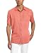 Casual Shorts - Nat Nast Men's Short Sleeve Havana Cloth, Rouge, X-Large
