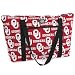 University of Oklahoma Tote Bag Deluxe OU Logo with COTTON FABRIC Surface and WATERPROOF LINING