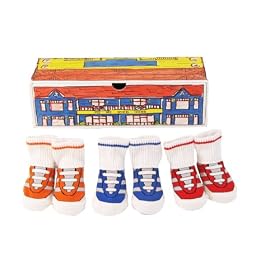 Dimples Pee Wee Sports Center Three Pairs Gym Shoe Socks, 0-12 Months