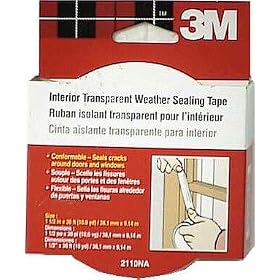 Click here to buy 3M Interior Weather Sealing Tape, 30-Foot Roll by 3M COMPANY.