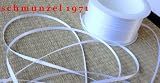 SATINBAND (Doppelsatinband) 50m x 3mm weiß Schleifenband Geschenkband DEKOBAND weiss