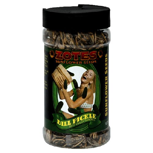 Zotes Dill Pickle Sunflower Seeds, 5-Ounce Bottles (Pack of 12) by Zotes
