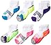 Gold Toe Girls Athletic Colorblock Quarter Socks, 6-Pairs