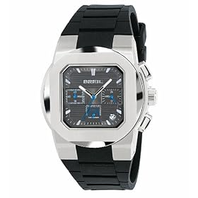 Breil TW0589 Mens Chronograph Watch with Rubber Strap