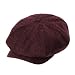WITHMOONS Newsboy Hat Wool Felt Simple Gatsby Ivy Cap SL3525 (Red)