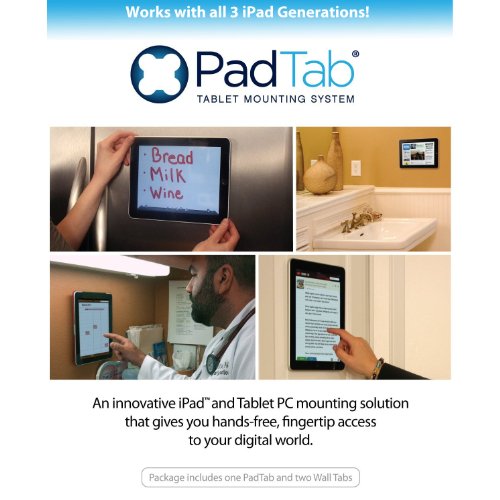 PadTab iPad and Tablet Wall Mounting System Image PadTab iPad and Tablet Wall Mounting System