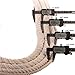 Ravenox Fms Natural Twisted Cotton Rope | (Black)(1/2 Inch x 50 Feet) | Made in USA | Strong Triple-Strand Rope for Sports, Decor, Pet Toys, Crafts, Macrame & Indoor Outdoor Use