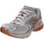 Brooks Women's Ghost 3 Running Shoe, Pavement/Sun Orange/White/Silver/Black, 9.5 B(M) US
