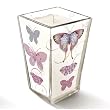Madison Transferware Candle with Butterfly Design