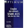 L'anglais aux concours SESAME-ACCES-TEAM-IPAG-PASS-PRISM