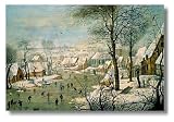 100161 - A Winter Landscape with Skaters and a Bird Trap