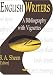 Book English Writers: A Bibliography With Vignettes