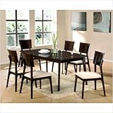 Sasha 7 Piece Dining Table Set in Multi-Step Merlot