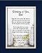 A Gift For An Estranged Dad. Touching 8x10 Poem, Double-matted in Navy Over White and Enhanced with Watercolor Graphics.