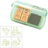 My Neighbor Totoro Design Stamp Set (4 Wooden Stamps and Stamp Pad)