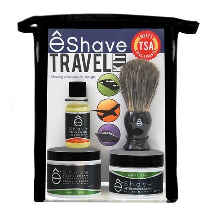 eShave Travel Bag Set-White of 2)