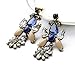 Fun Daisy Elegant Crystal Blue Fashion Earrings - ed00551