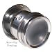 Wide Angle Peephole Door Viewer Doorscope 2- 3/8" Silver Metal