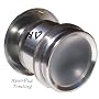 Wide Angle Peephole Door Viewer Doorscope 2- 3/8" Silver Metal