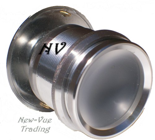 Wide Angle Peephole Door Viewer Doorscope 2- 3/8' Silver Metal