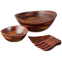 Wavy Rim Salad Bowl Collection - Cherry