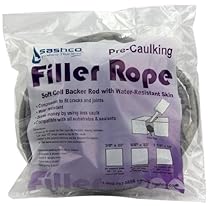 Sashco 30110 Pre-Caulking Filler Rope Backer Rod, 5/8-Inch x 20-Feet, Gray
