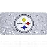Pittsburgh Steelers Diamond Laser License Plate